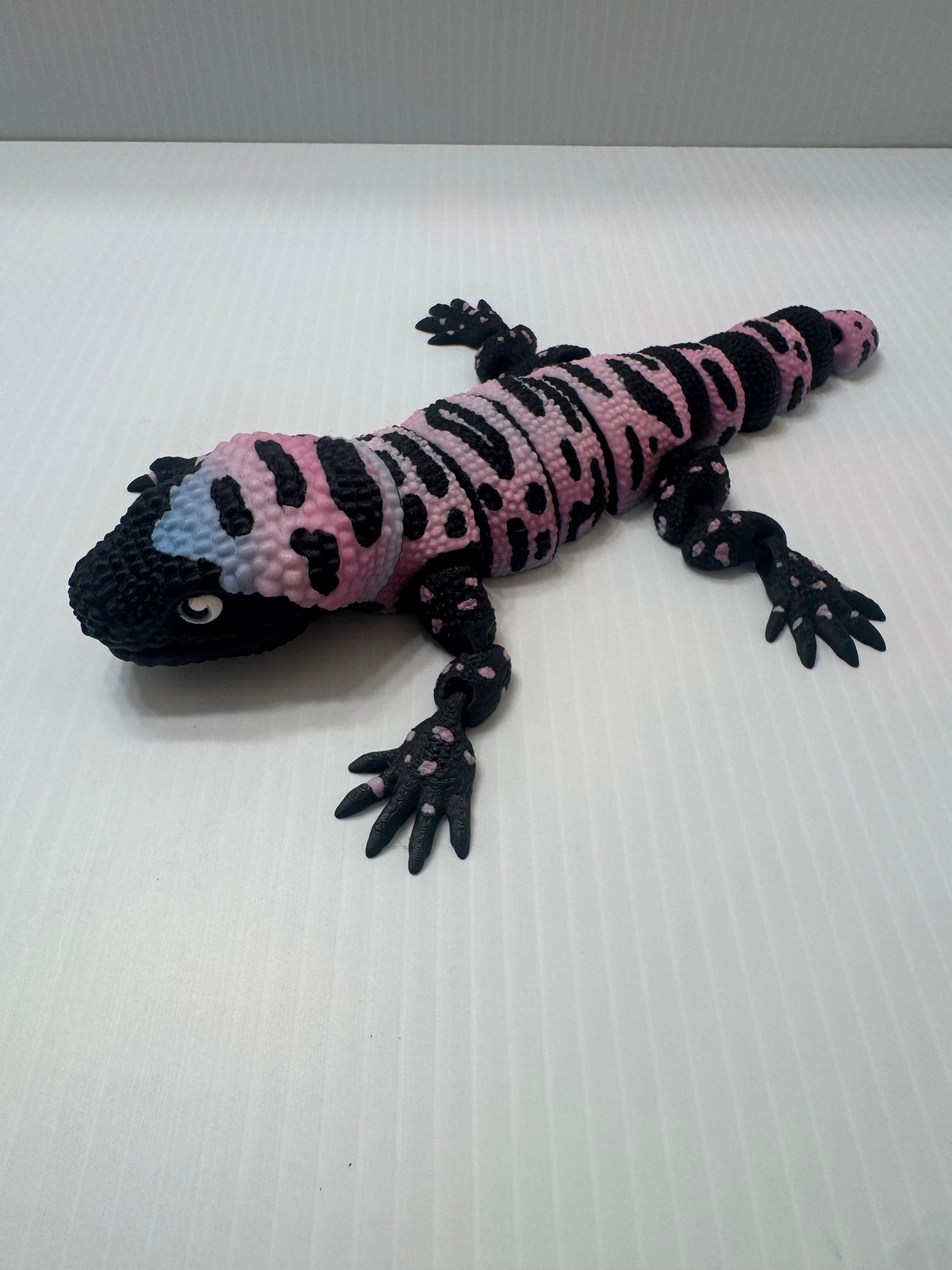 9 inch Geko Black, Blue, Pink